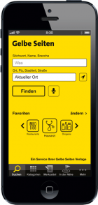 Gelbe Seiten App für iPhone