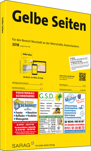 Gelbe Seiten für den Bereich Neustadt an der Weinstraße, Kaiserslautern Ausgabe 2013